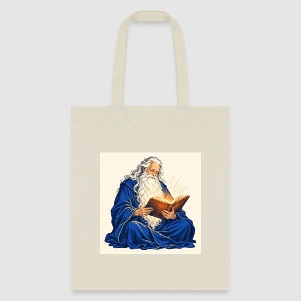 Actual merchant digital product rendering of the Chapter Keeper tote